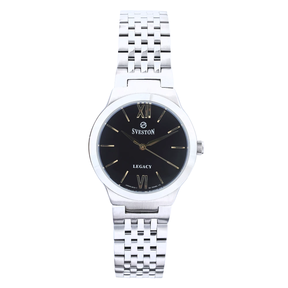 Sveston SV-19048 — Silver / Black · Stainless Steel