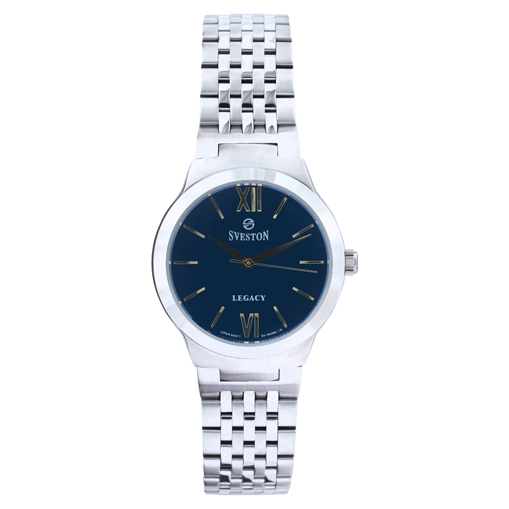 Sveston SV-19048 — Silver / Blue · Stainless Steel