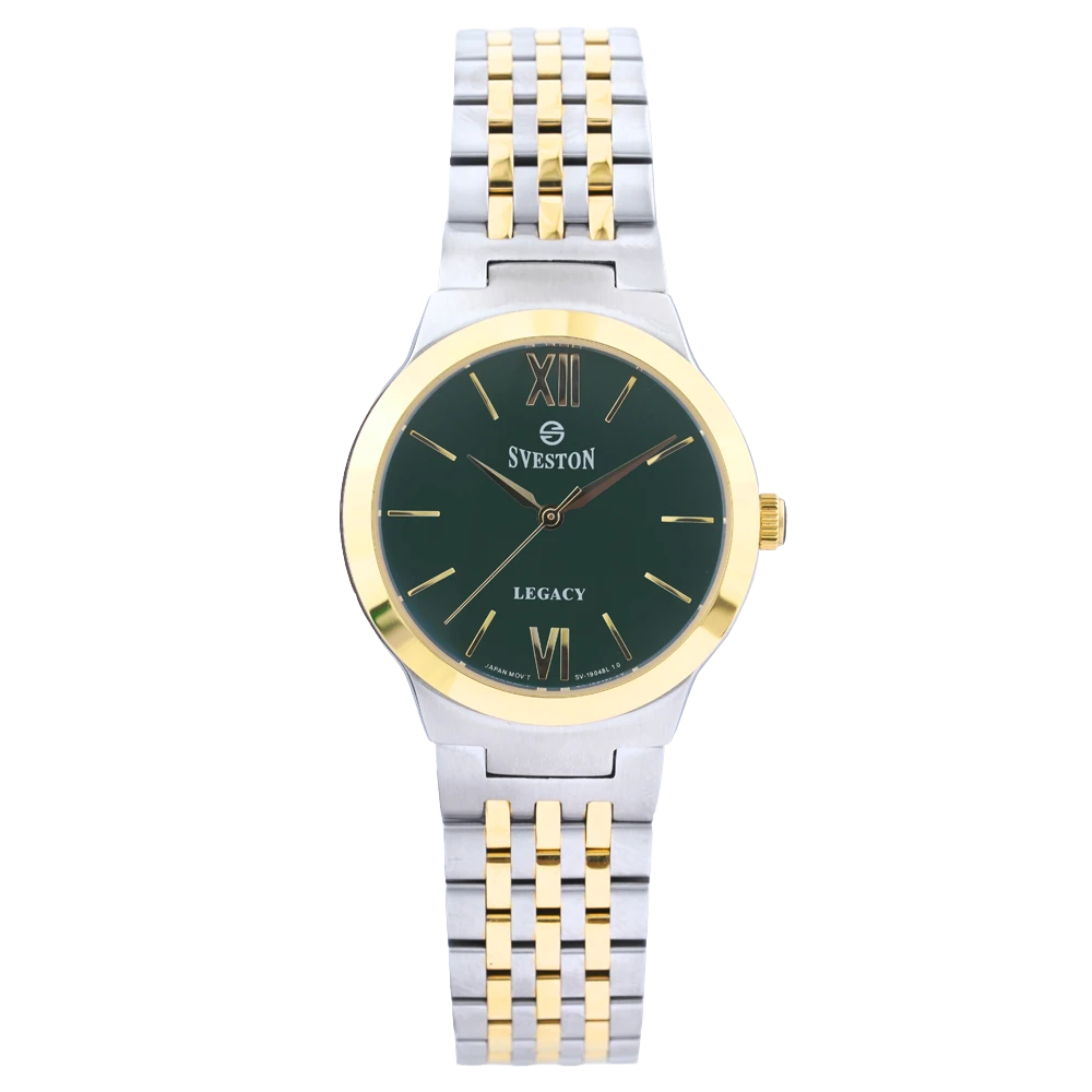 Sveston SV-19048 — Gold / Green · Stainless Steel