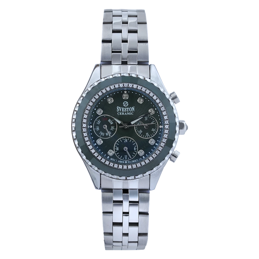 Sveston Ceramic — Silver / Green · Stainless Steel