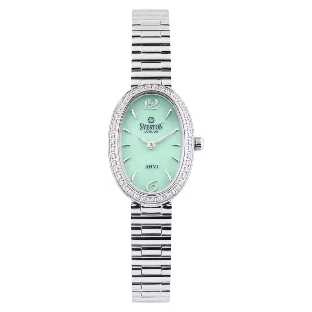 Sveston London AHVI Women's Light Green Dial Watch - Front / Main View