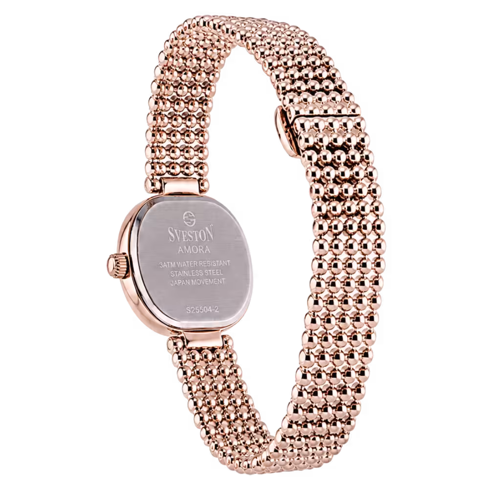 Sveston London Amora Women's White Dial Watch - Dial Close-Up