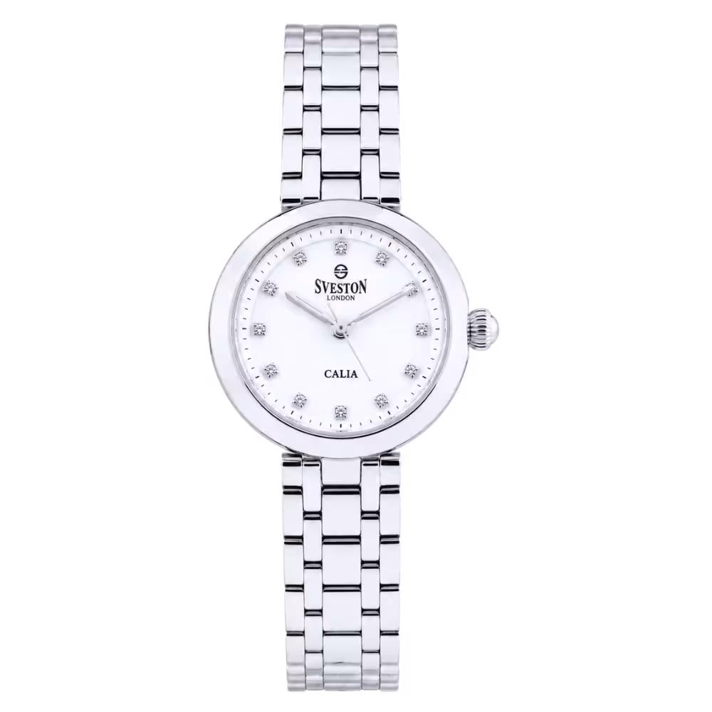Sveston London CALIA Women's White Dial Watch - Front / Main View