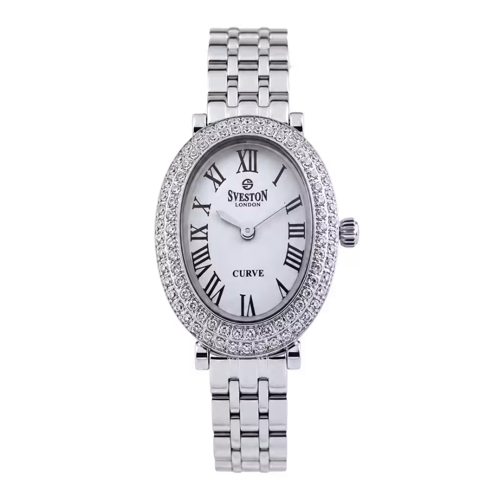 Sveston London CURVE — Silver / White · Stainless Steel
