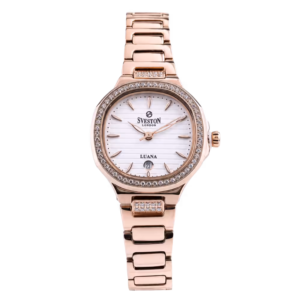 Sveston London LUANA — Rose / White · Stainless Steel