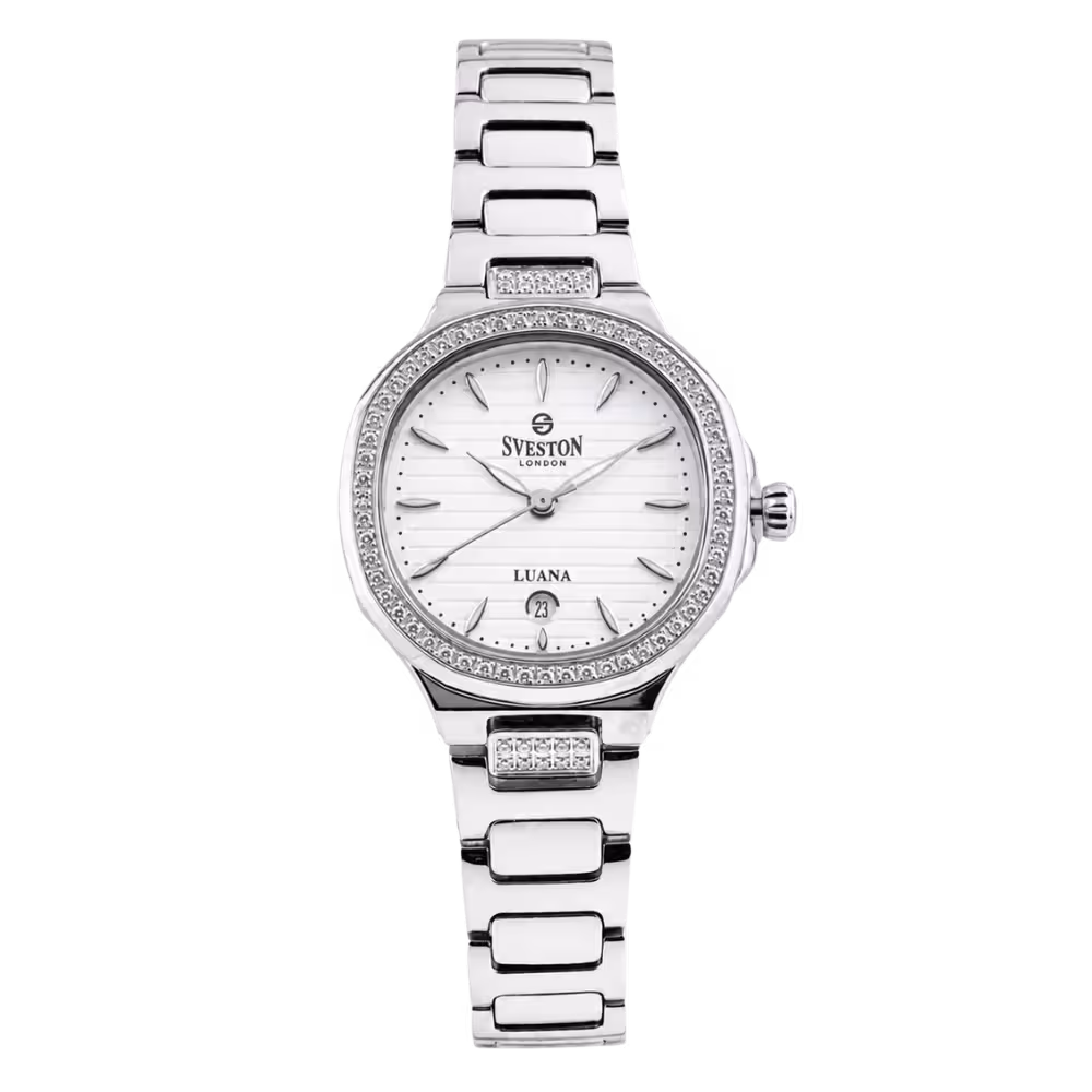 Sveston London LUANA — Silver / White · Stainless Steel