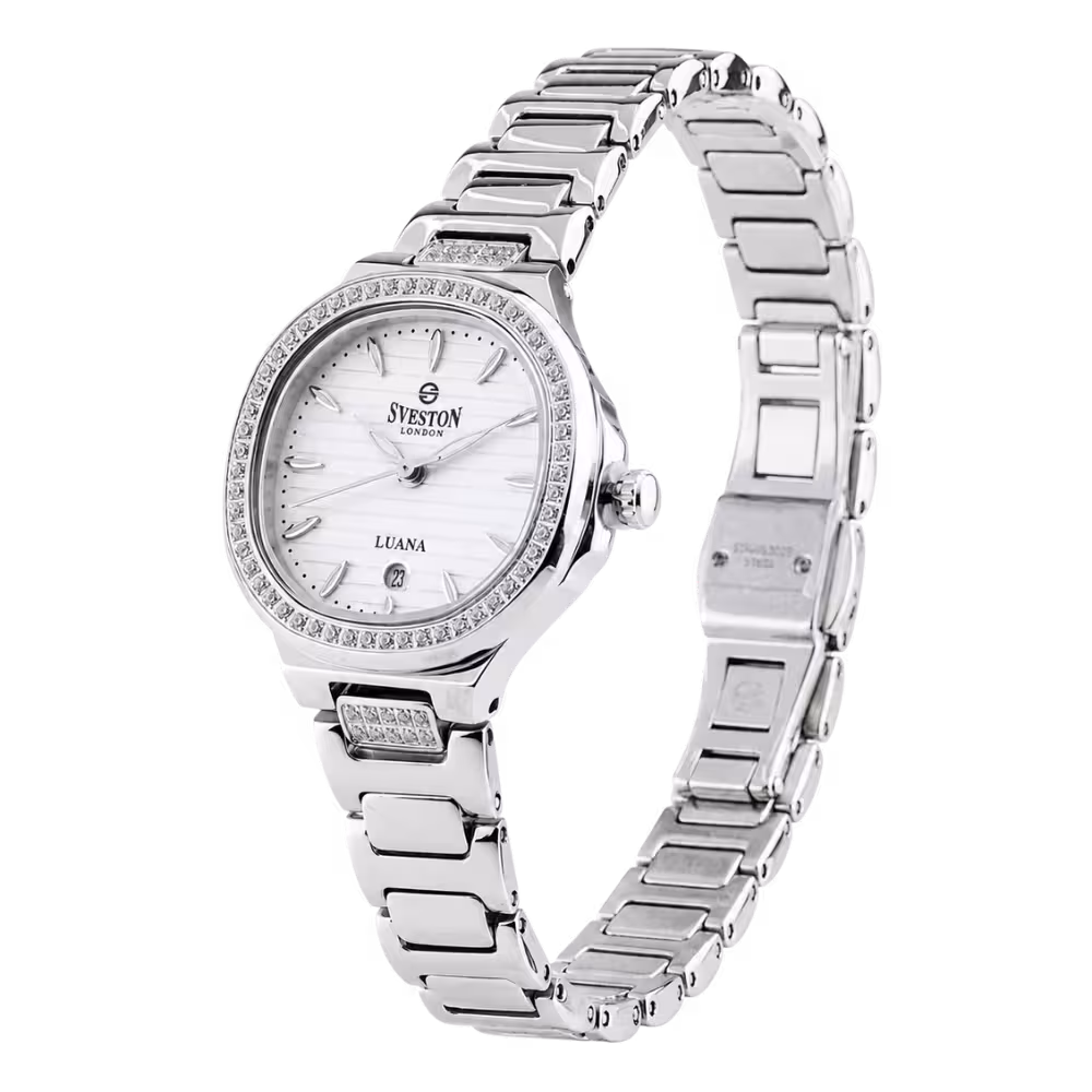 Sveston London LUANA Women's White Dial Watch - Angle / Side View