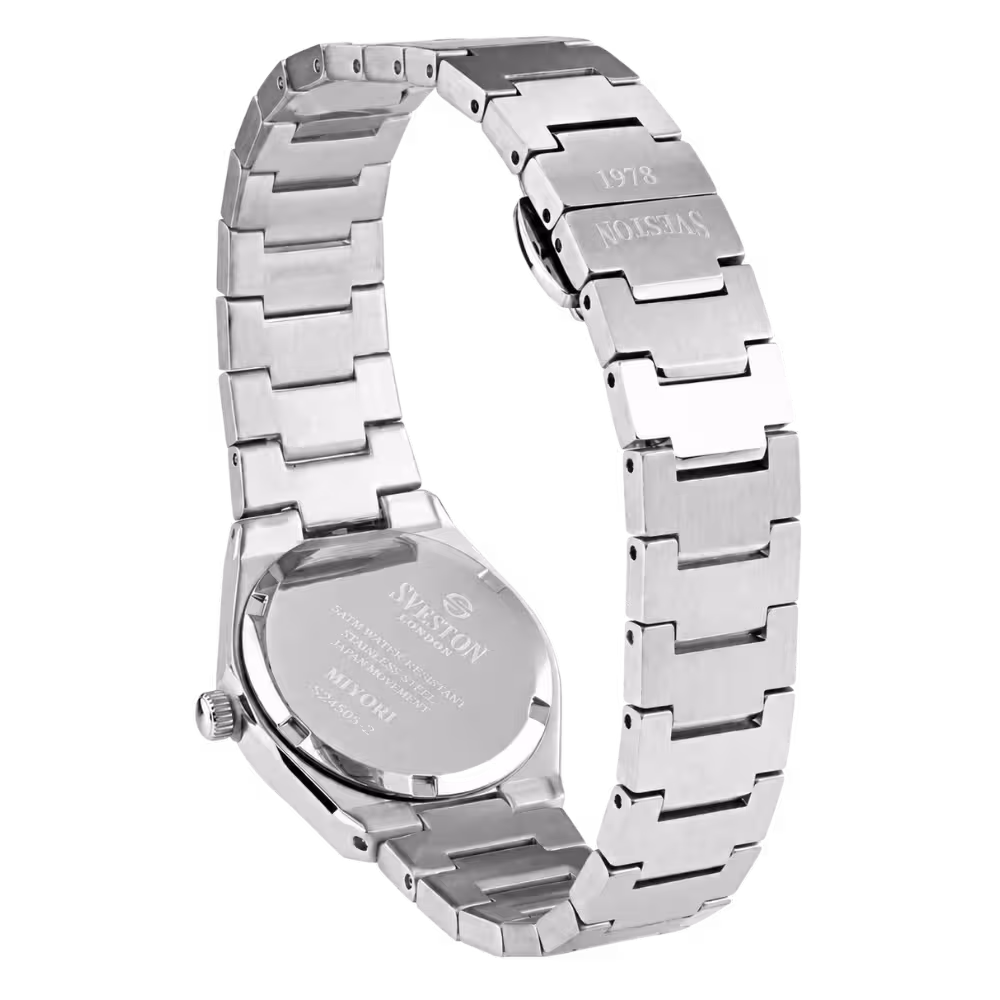 Sveston London MIYORI Women's Cyan Dial Watch - Dial Close-Up