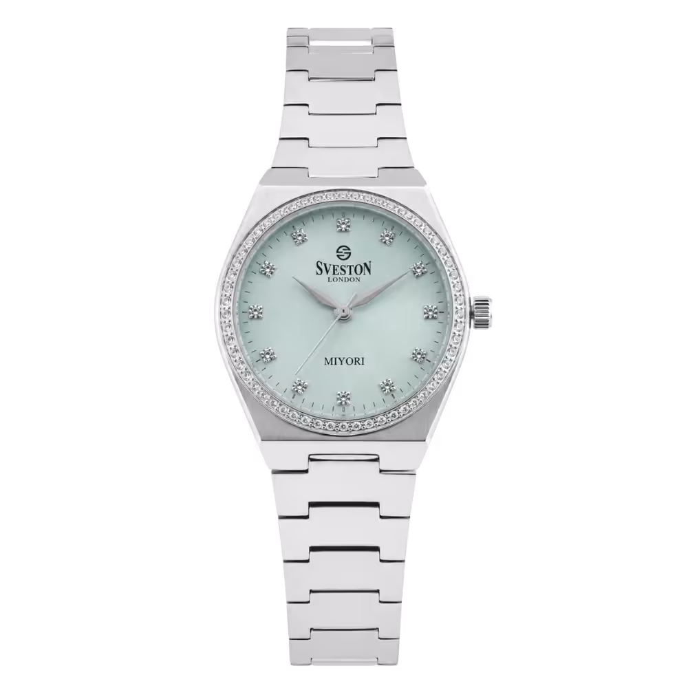 Sveston London MIYORI — Silver / Light Green · Stainless Steel