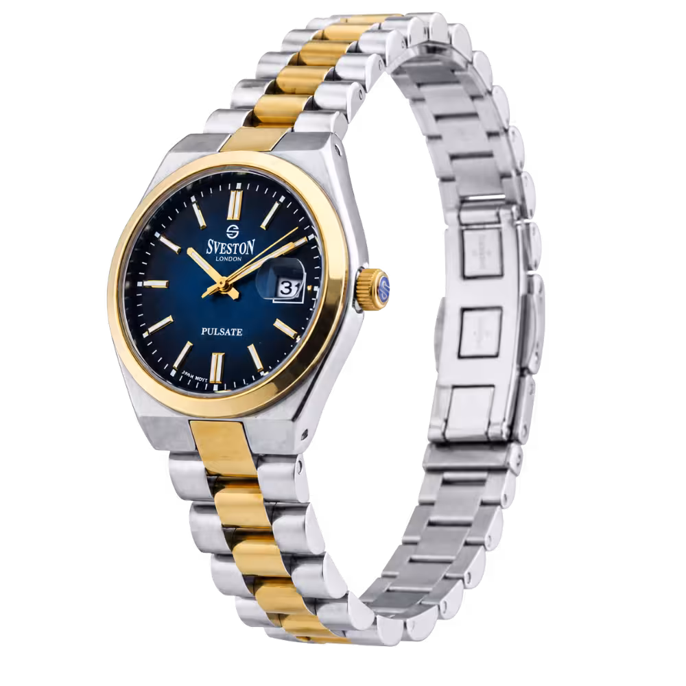 Sveston PULSATE Women's Dark Blue Dial Watch - Angle / Side View
