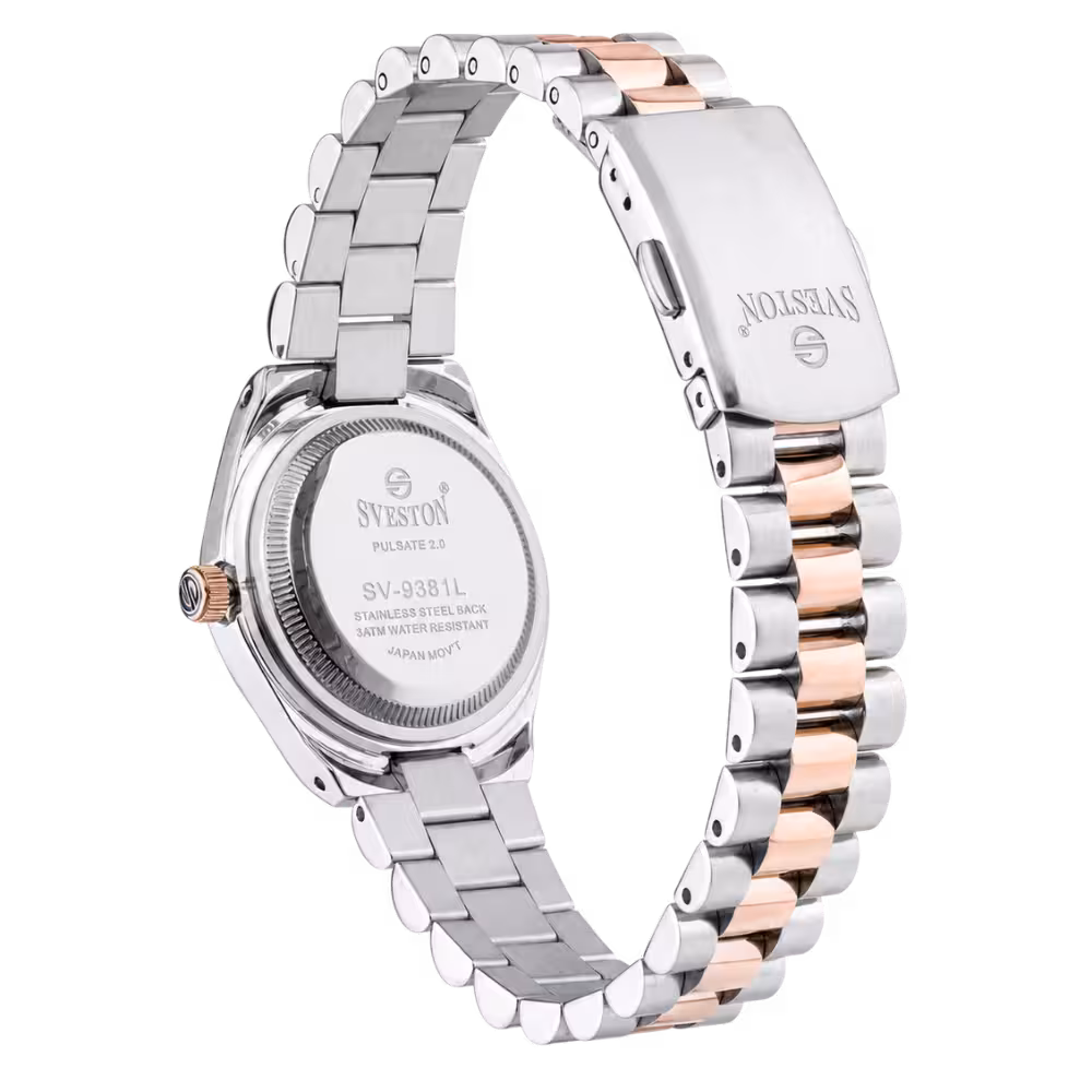 Sveston PULSATE Women's Green Dial Watch - Dial Close-Up