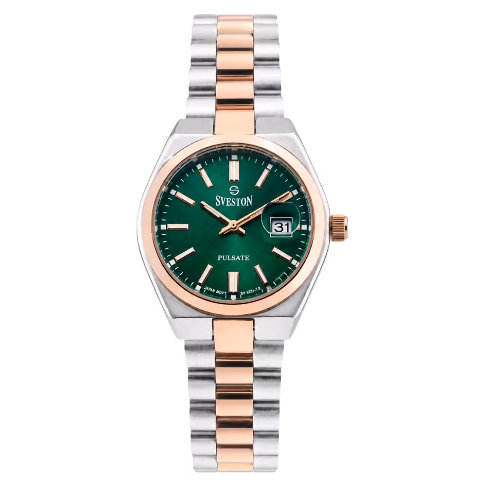 Sveston PULSATE Women's Green Dial Watch - Front / Main View