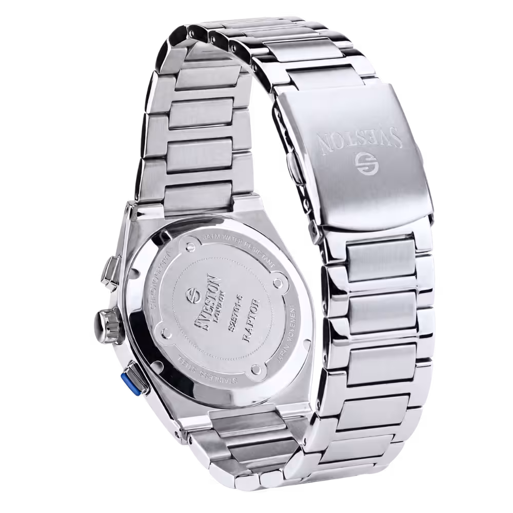 Sveston London RAPTOR Men's White Dial Watch - Dial Close-Up