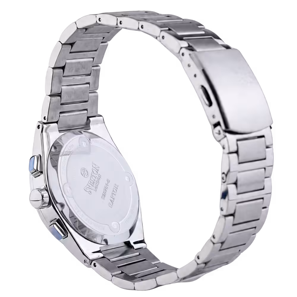 Sveston London RAPTOR Men's White & Black Dial Watch - Dial Close-Up