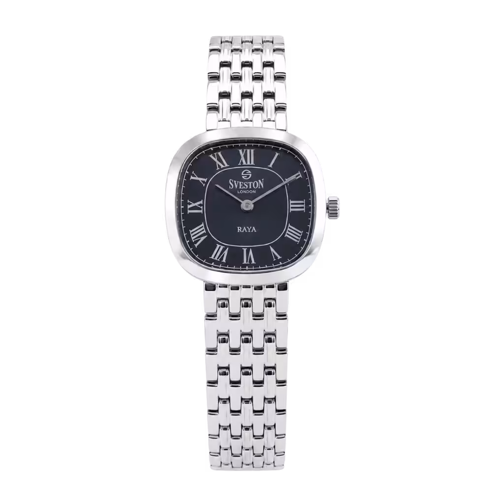 Sveston London RAYA — Silver / Dark Blue · Stainless Steel