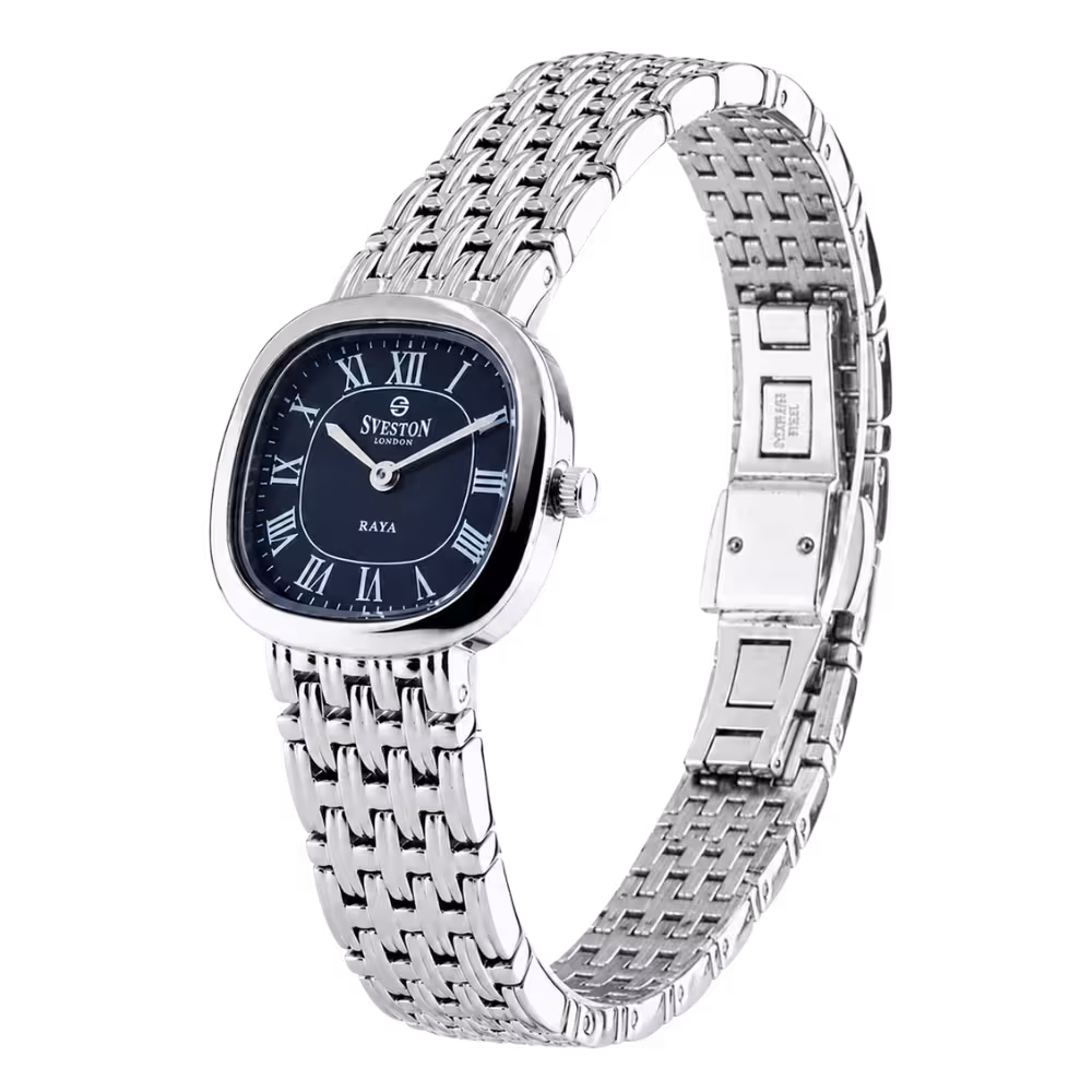 Sveston London RAYA Women's Dark Blue Dial Watch - Angle / Side View