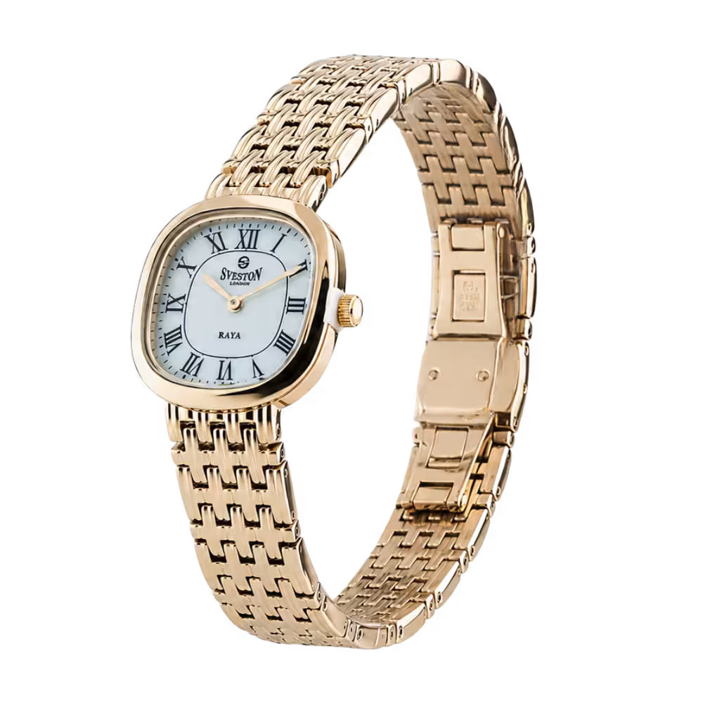 Sveston London RAYA Women's Ivory Dial Watch - Angle / Side View
