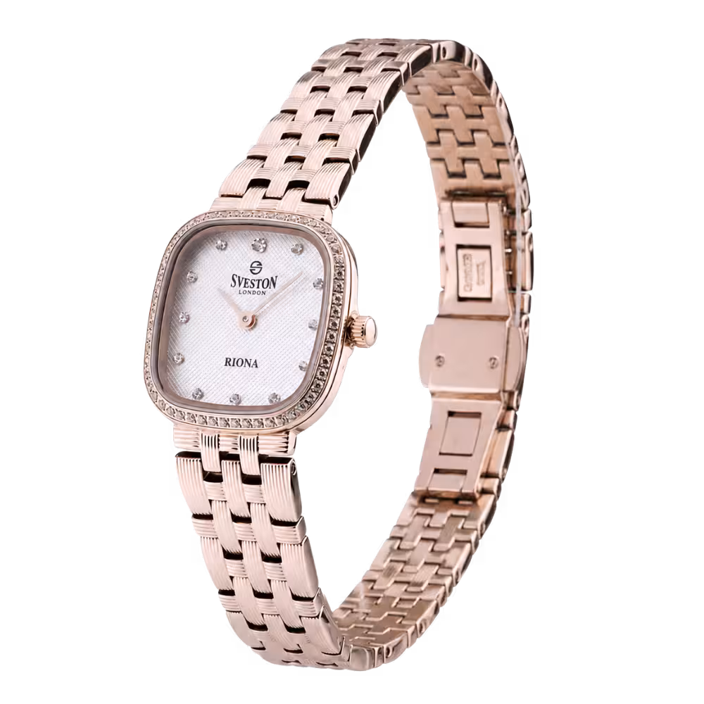 Sveston London RIONA Women's White Dial Watch - Angle / Side View
