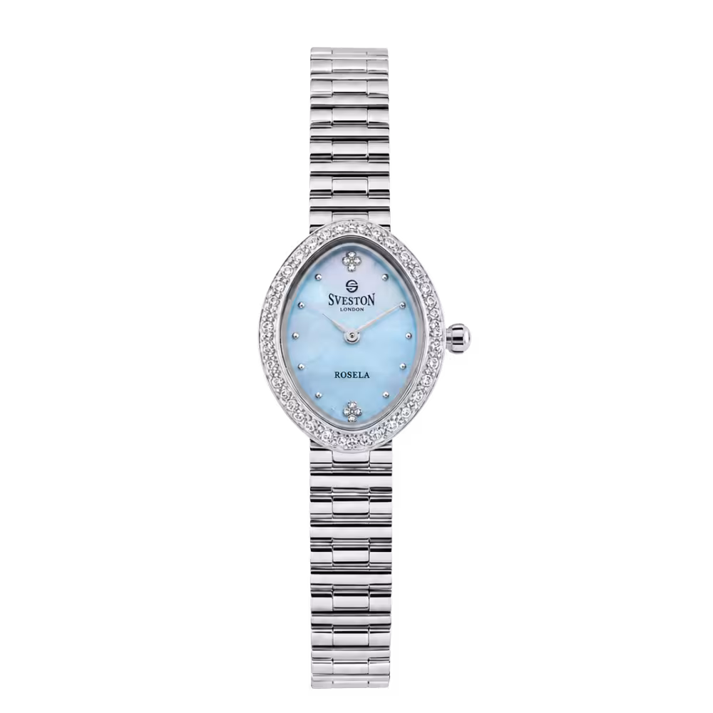 Sveston London Rosela Women's Cyan Dial Watch - Front / Main View