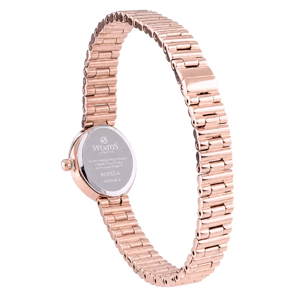 Sveston London Rosela Women's Rose Dial Watch - Dial Close-Up