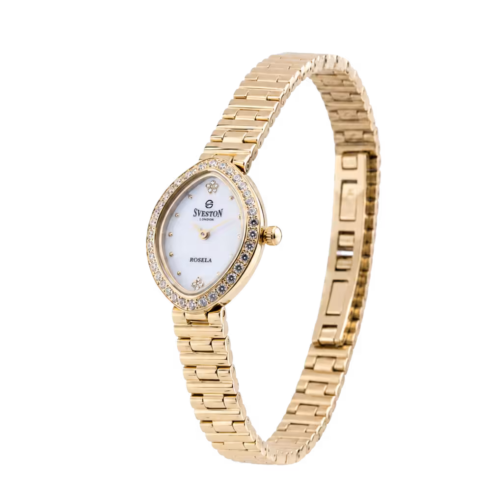 Sveston London Rosela Women's White Dial Watch - Angle / Side View
