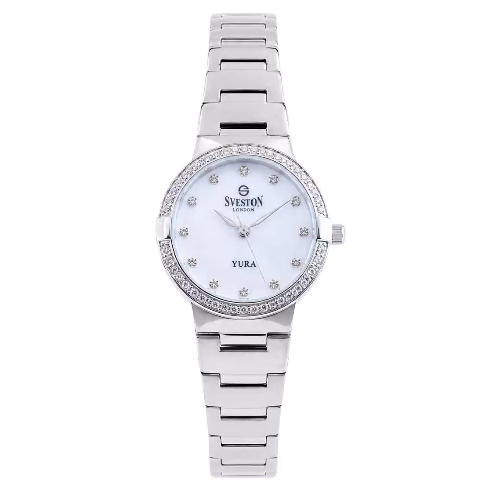 Sveston London YURA — Silver / White · Stainless Steel