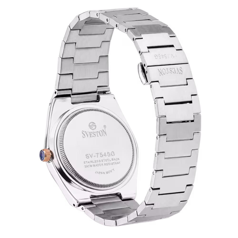 Sveston SV-7548 Men's Gray Dial Watch - Dial Close-Up