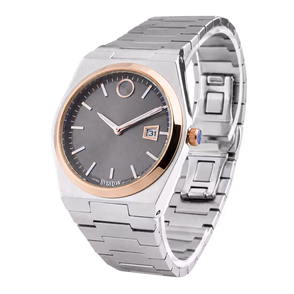 Sveston SV-7548 Men's Gray Dial Watch - Angle / Side View