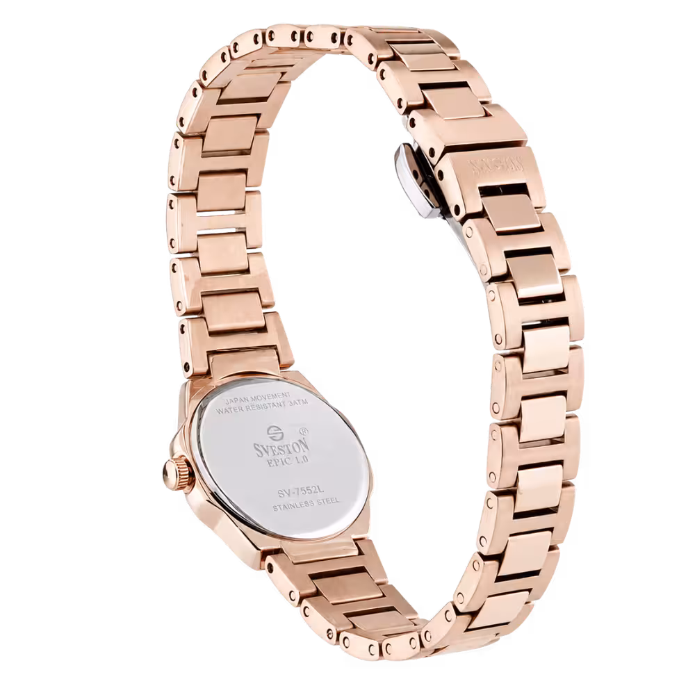 Sveston EPIC Women's White Dial Watch - Dial Close-Up