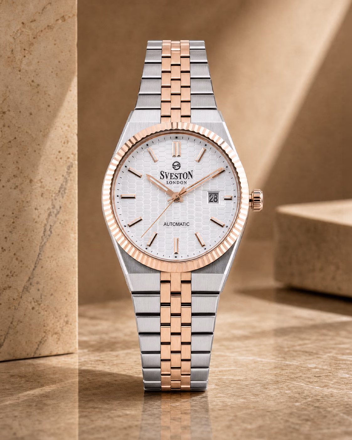 Sveston London AUTOMATIC Silver watch